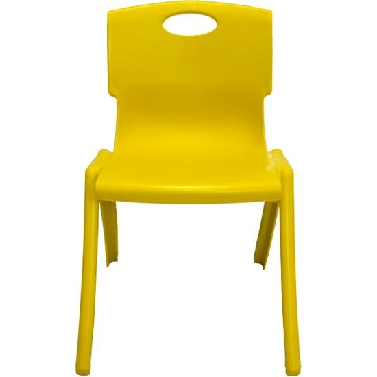 Temel Sarı Kırılmaz Çocuk Sandalyesi - Kreş ve Anaokulu Sandalyesi