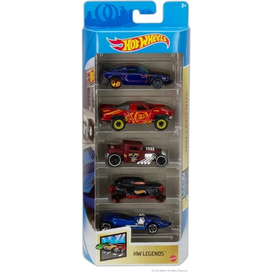 Hot Wheels Hot Wheels Beşli Araba Seti Hw Legends