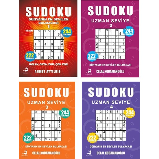Olimpos Yay nlar Sudoku Bulmaca Seti 1 2 3 4 Kitab Ve Fiyat 