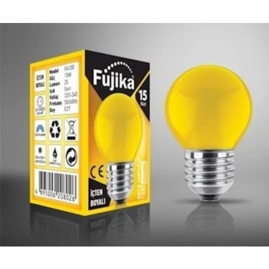 Easyso Fujika 15 Watt Renkli Gece Lambası Ampulü Sarı Renk