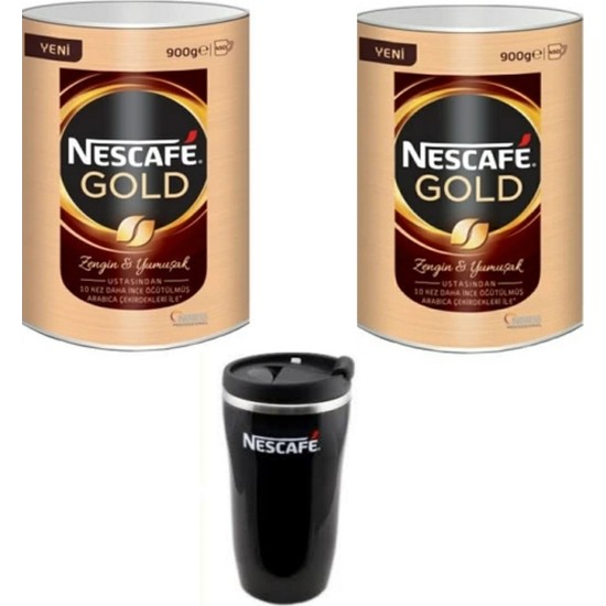 Nescafe Gold 900 gr x 2'li Thermo Mug