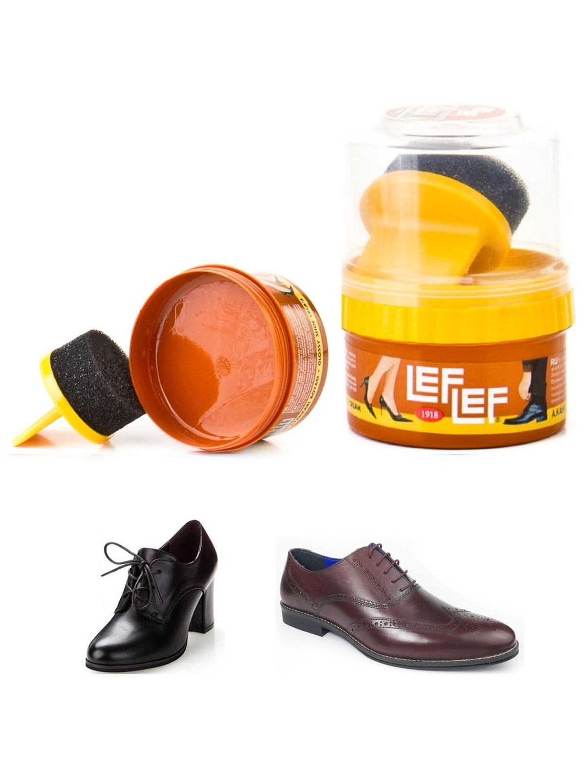 İpek Nuri Leflef Pratik Cilalı Krem Ayakkabı Bakım Boyası 50 ml - Görsel 3