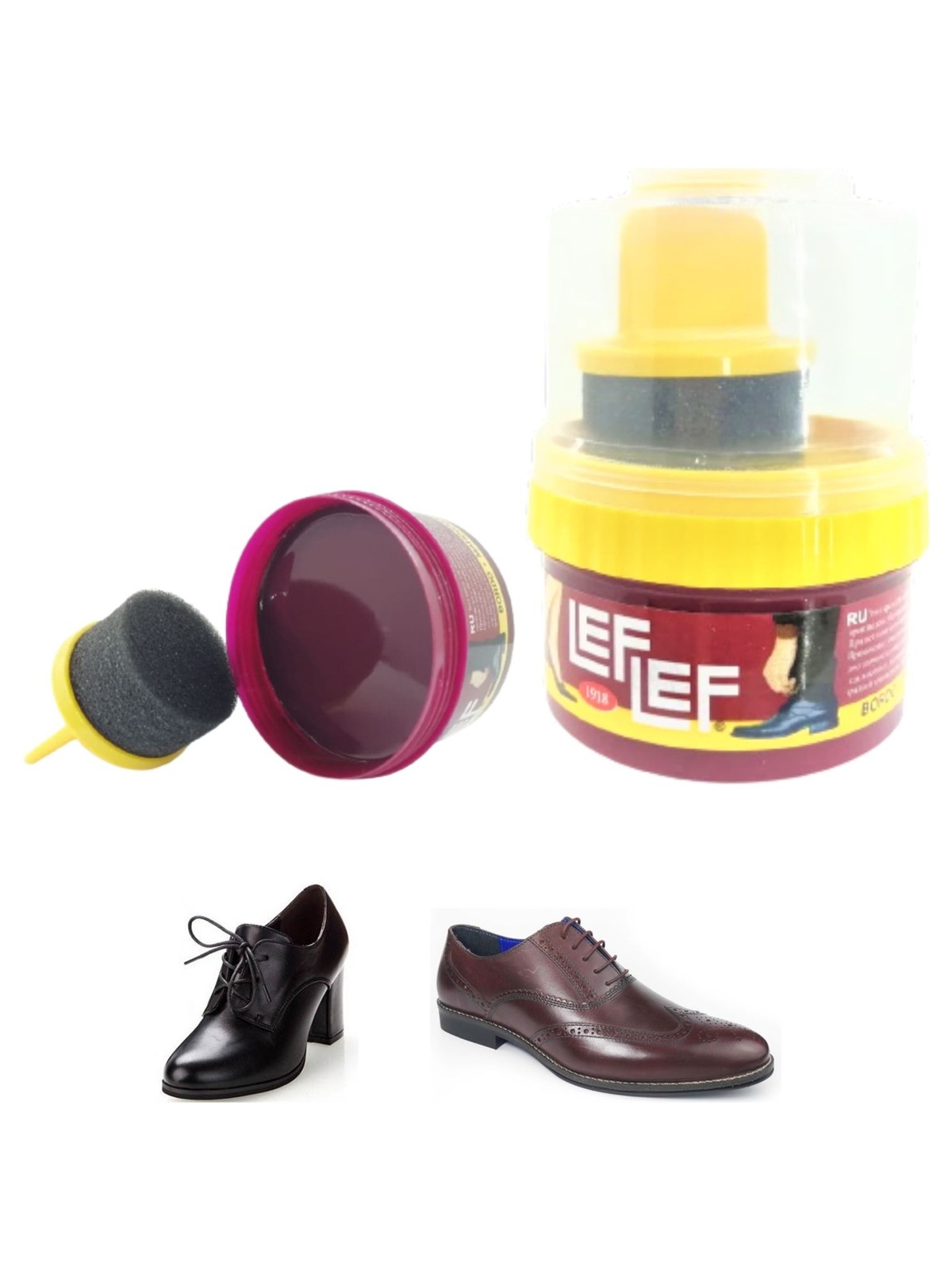 İpek Nuri Leflef Pratik Cilalı Krem Ayakkabı Bakım Boyası 50 ml - Görsel 4