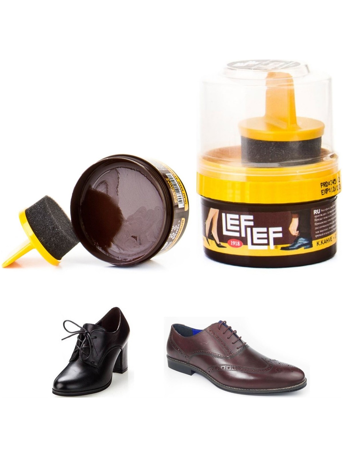 İpek Nuri Leflef Pratik Cilalı Krem Ayakkabı Bakım Boyası 50 ml - Görsel 7