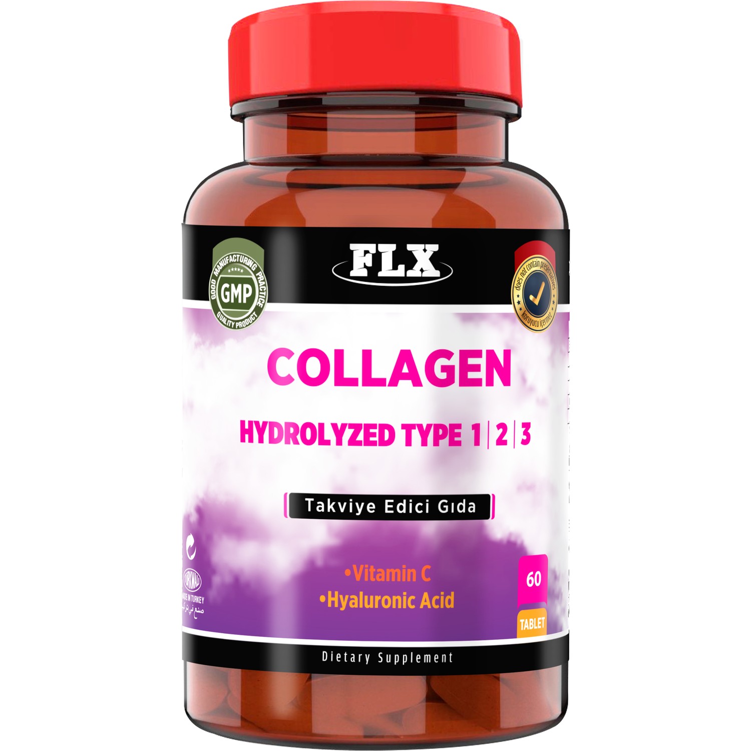 FLX Collagen Tip1 Tip2 Tip3 Hyoluronic Asit Vitamin C 60 Fiyatı