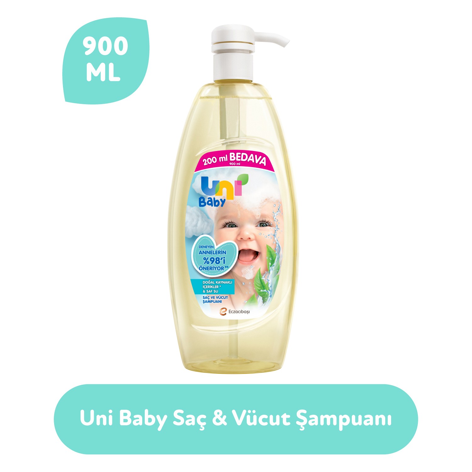 Uni Baby Sac Ve Vucut Sampuan 900 Ml Fiyati Taksit Secenekleri