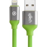 Uptech USB Lightning Data ve Hızlı Şarj Kablosu 1,2 M Green