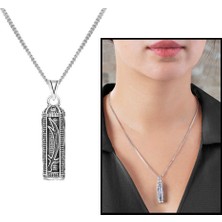 DAVİD BLACK 103001006 Zülfikar Kılıç İşlemeli 925 Ayar Gümüş Cevşen Kolye