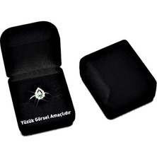 Gül Endam Siyah Renk Kadife Yüzük Kutusu (M-1)