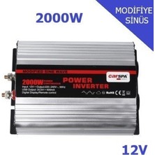 Carspa 2000W 12V Modifiye Sinüs Inverter