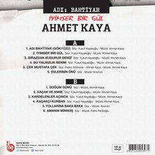 Ahmet Kaya Adı Bahtiyar Iyimser Bir Gül Transparan Mavi Plak