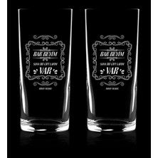 BK Kişiye Özel İkili Yeşilçam Klasikleri Bak Beyim Rakı Bardağı Seti - 1