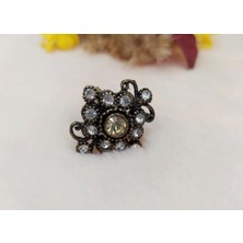 Hd Marketim Otantik Tasarım Kadın Yüzük Swaroski Taşlı Yüzük Ayarlanabilir Ölçü