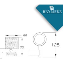 Baymera Platin Serisi Cam Diş Fırçalık