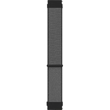 Microsonic Realme Watch S Pro Hasırlı Kordon Woven Sport Loop Gri