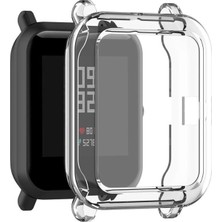 Microsonic Xiaomi Amaz Fit Bip Kılıf 360 Full Round Soft Silicone Şeffaf