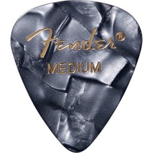 Fender 351 Premium Celluloid Picks Black Moto Medium 1 Adet Pena
