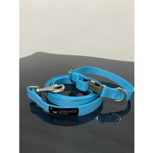 Leash Shop Köpek Boyun Tasma Takımı Turkuaz 30-45 cm