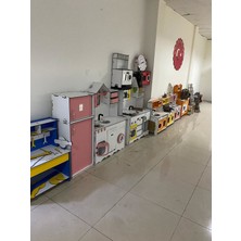 Bahadır Grup 100 x 80 Ahşap Mutfak Pembe Beyaz