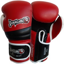 Dragon Attack 6 Boks Eldiveni Kick Boks Muay Thai Boks Eldiveni Bandaj ve Dişlik 3'lü Set