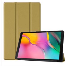 noktaks - Huawei MediaPad T3 10 inc - Tablet Kılıfı Smart Cover Standlı 1-1 Kılıf - Gold