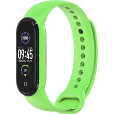 Nezih Case Xiaomi Mi Band 6 Uyumlu Klasik Silikon Kordon Fıstık Yeşili