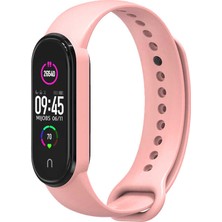 Nezih Case Xiaomi Mi Band 5 Uyumlu Klasik Silikon Kordon Pudra