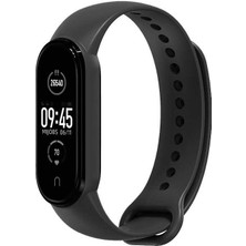 Nezih Case Xiaomi Mi Band 5 Uyumlu Klasik Silikon Kordon Siyah