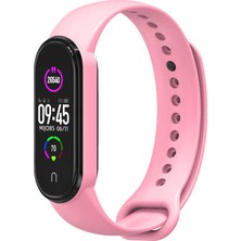 Nezih Case Xiaomi Mi Band 5 Uyumlu Klasik Silikon Kordon Açık Pembe