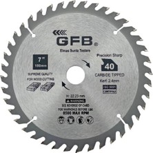 Gfb Elmas Uçlu Sunta Ahşap Kesme Daire Testere 185 mm