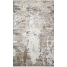 Eko Halı Fresco Fs 05 Kahve Krem Akrilik Viskon Parlak Görünüm Sık Dokuma Modern Salon Halısı