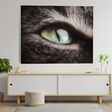 Deko Gonya Yakın Çekim Kedi Gözü Temalı Kanvas Tablo