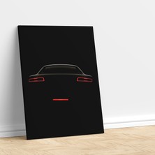 Deko Gonya Audi Araba Arka Görünüş Dekoratif Kanvas Tablo
