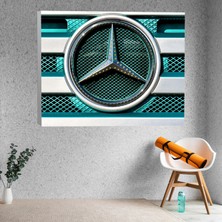 Deko Gonya Mercedes Logo Temalı Kanvas Tablo