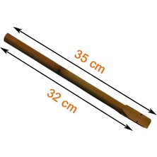 Birevcil Tahta (Ahşap) Tünek 5 Adet 35 cm Gürgen Ağacından