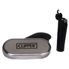 Clipper Clipper Benzinli Çakmak + Siyah Renk + Özel Kutu