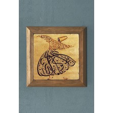 Oscar Stone Masif Çerçeveli Taş Tablo-Wall Decor- Oscar Stone Decor 28X28 cm