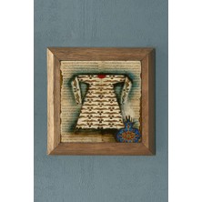 Oscar Stone Osmanlı Kaftan Masif Çerçeveli Taş Tablo-Wall Decor- Oscar Stone Decor 28X28 cm