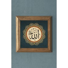 Oscar Stone Masif Çerçeveli Taş Tablo-Wall Decor- Oscar Stone Decor 28X28 cm