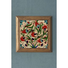 Oscar Stone Masif Çerçeveli  Taş Tablo-Wall Decor- Oscar Stone Decor 28X28 cm