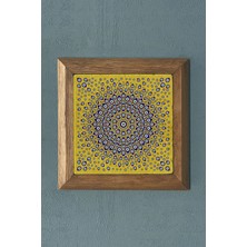 Oscar Stone Masif Çerçeveli   Taş Tablo- Duvar Dekoru- Oscar Stone Decor 28X28 Cm-Wall Decor
