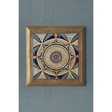 Oscar Stone Masif Çerçeveli   Taş Tablo- Duvar Dekoru- Oscar Stone Decor 28X28 Cm-Wall Decor