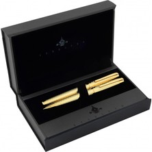 Steelpen Carens Dolma & Tükenmez Kalem Seti Gold 268DT