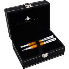 Steelpen Elite Dolma & Tükenmez Kalem Seti Sedefli Sarı 5061