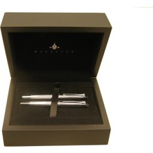 Steelpen Giza Dolma & Tükenmez Kalem Seti Desenli Krom 2501