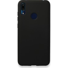 Nevarium Huawei Y7 2019 Kılıf Silikon Içi Kadife Nano - Siyah