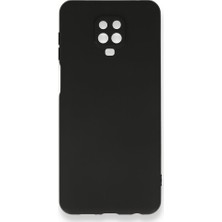 Nevarium Xiaomi Redmi Note 9 Pro Kılıf Silikon Içi Kadife Nano - Siyah