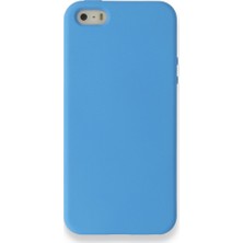 Nevarium Apple iPhone 5 Kılıf Silikon Içi Kadife Nano - Mavi
