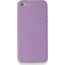 Nevarium Apple iPhone 5 Kılıf Silikon Içi Kadife Nano - Açık Mor