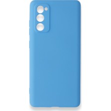 Nevarium Samsung Galaxy S20 Fe Kılıf Silikon Içi Kadife Nano - Mavi